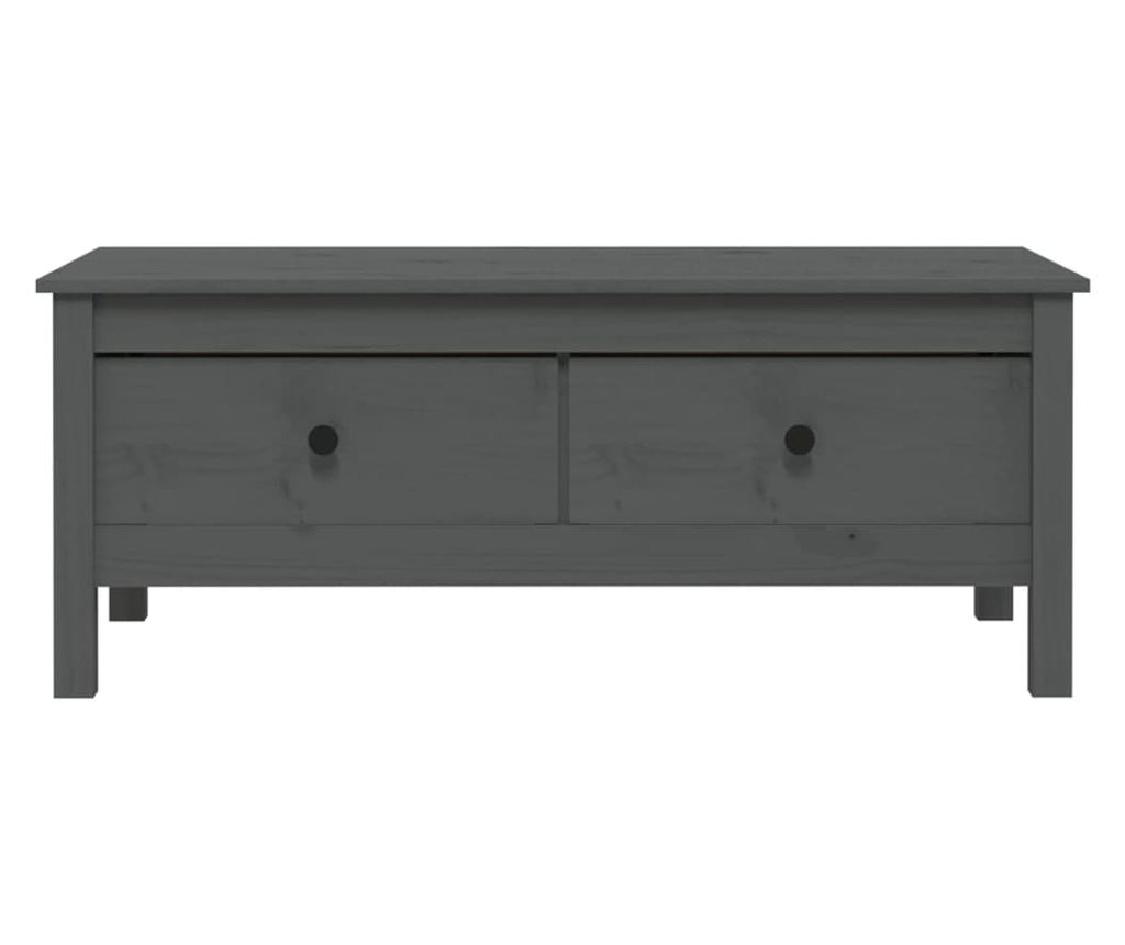 Kavni mizici, siva, 100x50x40 cm, masivno borovo leso - 6