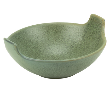 CULINARO STREET FOOD Bol din ceramica, D17,3xh6,9cm, Balti Dish, OLIVE