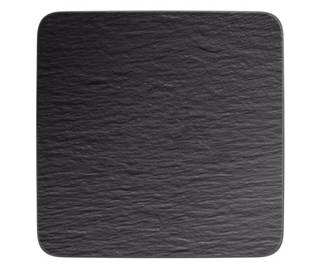 Квадратна Чиния Villeroy & Boch Manufacture Rock Black