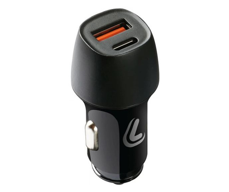 Lampa PowerTec Szivargyújtós USB gyorstöltő USB-A/Type-C 12/24V (0138718)