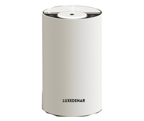LuxeDenar® Професионален ароматизатор с ароматерапия за кола и дом, етерично масло, преносим, 120H автономия, 2600mAh батерия, U