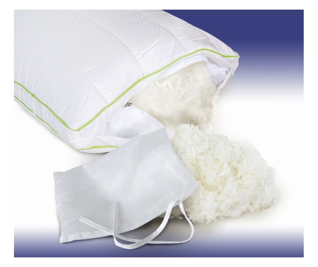 Set 2 perne 50x70 cm, Essience Premium Collection, husa satin bambus; umplutura fulgi memory si nanofibra extrafina; suport orto - 8