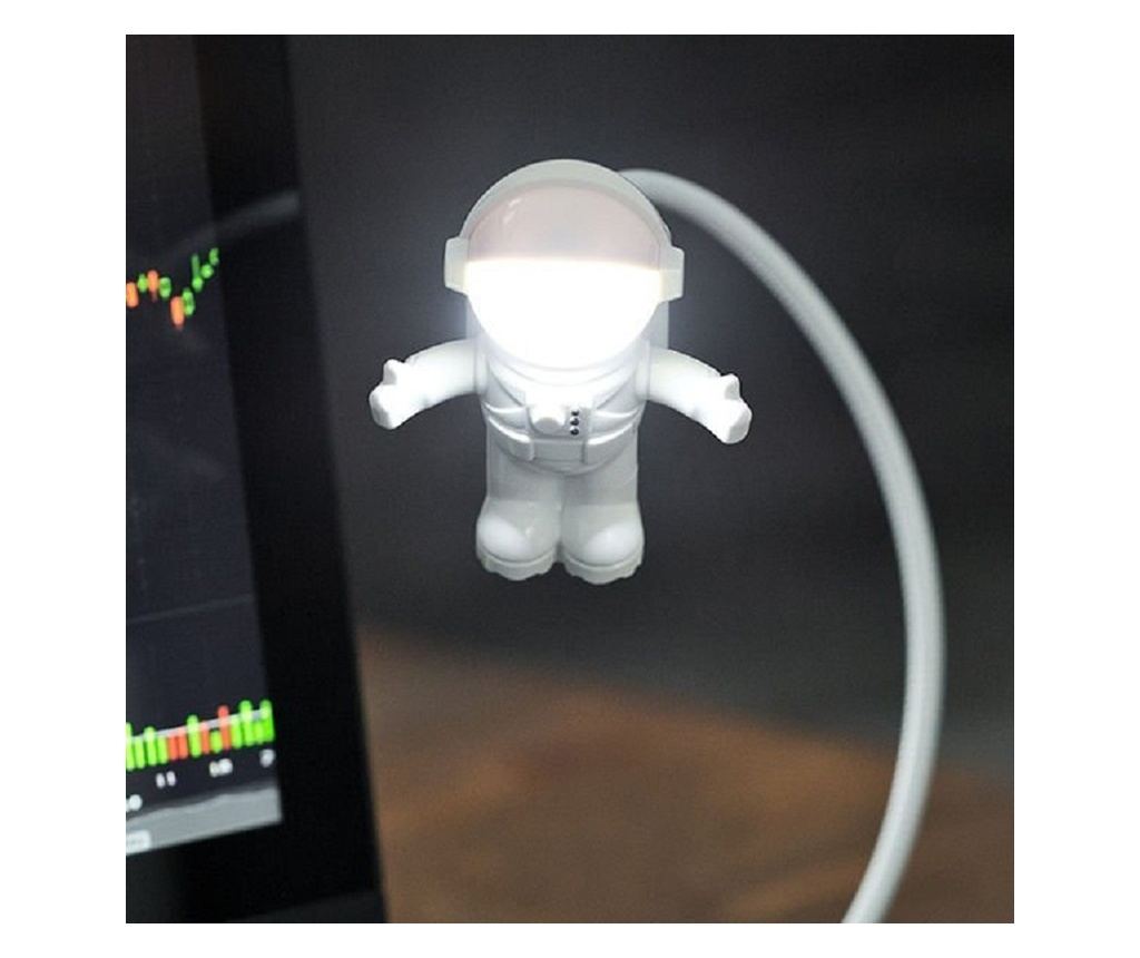 Lampa LED, model astronaut, alimentare USB, Gonga® Alb - 2