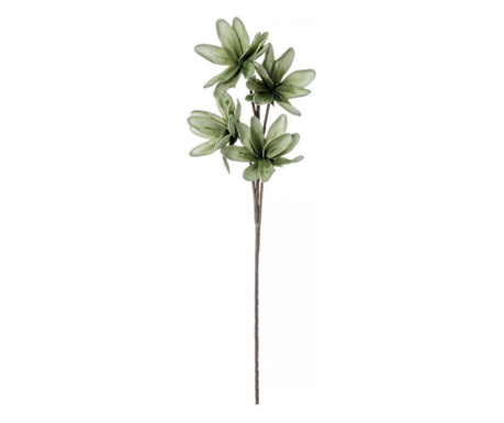 Комплект от 12 зелени изкуствени цветя магнолия 25х92 см