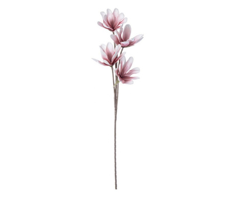 Комплект от 12 изкуствени цветя Магнолия розова 25х92 см