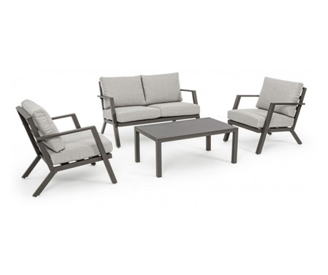 Комплект градински мебели Harley grey 127x81.5x76 см