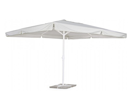Kerti esernyő fehér szürke Alghero 400x400x358 cm
