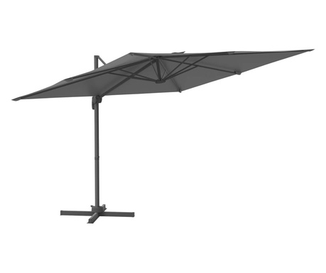 antracit konzolos napernyő LED-del 400x300 cm