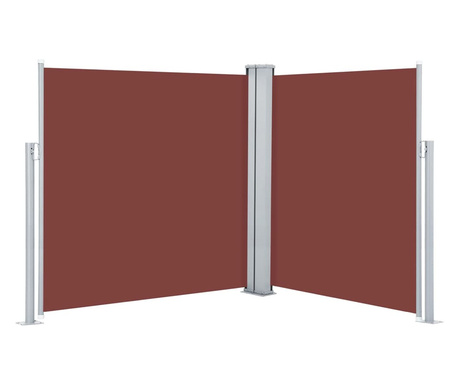 barna behúzható oldalsó napellenző 170 x 600 cm