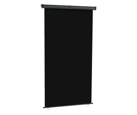 fekete oldalsó terasznapellenző 160 x 250 cm