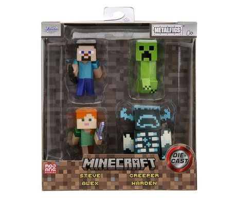 Jada Toys Minecraft figura csomag fém 4 db-os (253262001)
