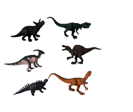 Set 6 dinozauri, inaltime 7 cm
