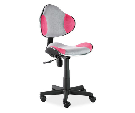 Rotacijska Fotelja Q-G2 Ružičasta/Siva
