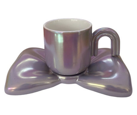 Порцеланова чаша за кафе в лилав цвят 200 ml