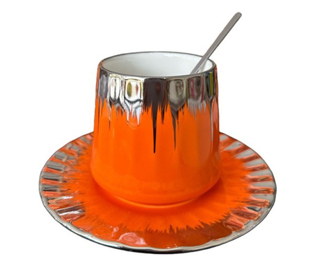 Чаша за чай в оранжев цвят 200 ml
