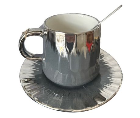 Чаша за чай в сив цвят 200 ml