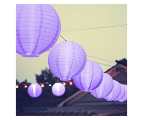 Lampion LED - violet - 2 x AAA