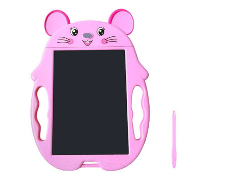 Jucarie educativa Tableta grafica electronica LCD, 9 inch, soricel, roz