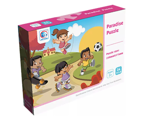 Puzzle bebe din carton - Paradisul de joaca al copiilor