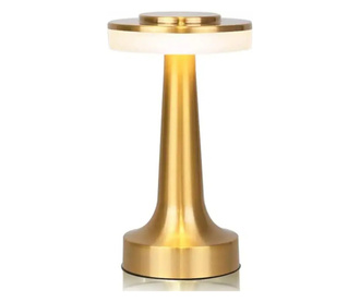 ЛЕД настолна лампа, златен цвят, 12x19h см