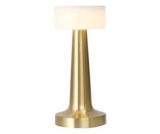 ЛЕД настолна лампа, златен цвят, 9x21h см
