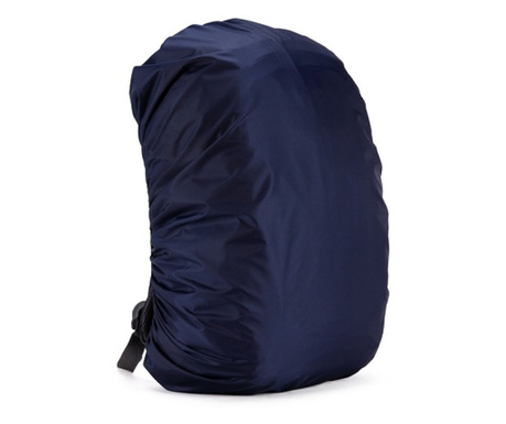 Husa impermeabilă pentru rucsac de drumeție, ghiozdan de școală sau echipament de camping, Tecos, 35 L, foarte ușoară, albastra