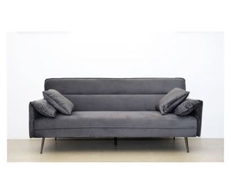 Canapea Fiore 199x95x90 cm Rabatabila Catifea Gri