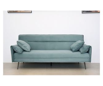 Canapea Fiore 199x95x90 cm Rabatabila Catifea Turcoaz