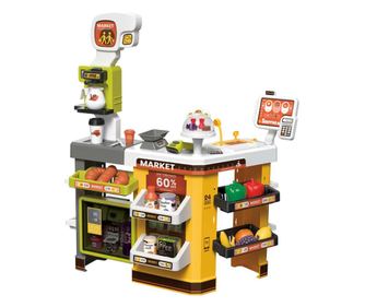 Supermarket de jucarie, 65 piese, galben