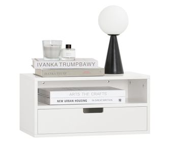 SoBuy felfüggesztett éjjeliszekrény, kis éjjeliszekrények, lebegő éjjeliszekrények NKD03-W