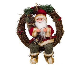 Coronita decorativa tema sarbatori de iarna, 34 cm