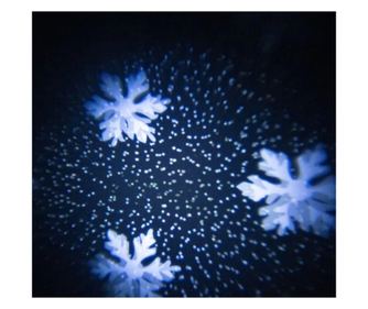 Proiector de imagini luminoase, fototransmitator laser cu diapozitive imagine de ninsoare cu cristale de fulgi de nea, decoratiu