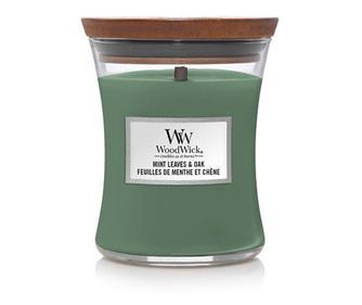 Свещ Wood Wick Medium Jar - Mint Leaves&Oak
