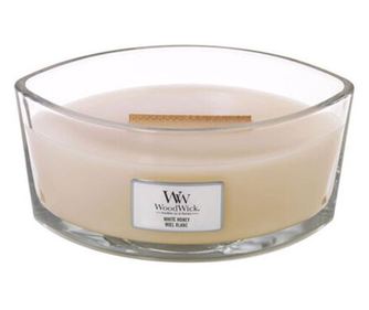 Свещ Wood Wick Ellipse Jar - White Honey