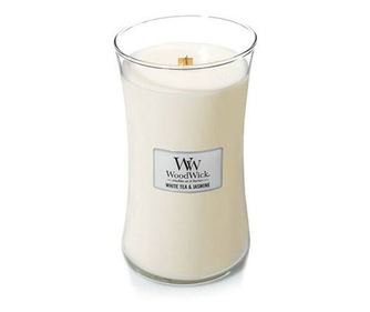 Свещ Wood Wick Large Jar - White Tea & Jasmine