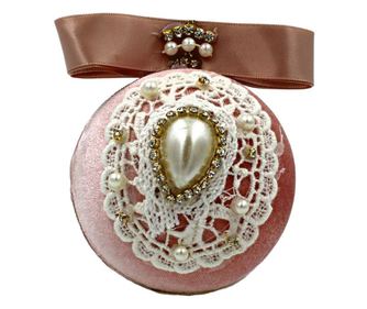 Glob DECORIS culoarea rose din catifea
