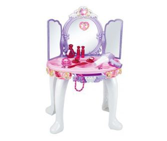 Masuta de toaleta de jucarie violet-roz