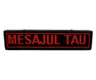 Panou Led de Exterior Programabil/Reclama Luminoasa 200x40 FATA DUBLA ROSU