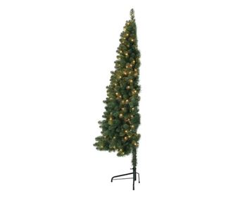 Fél műfenyő 80LED 120cm, 140ág