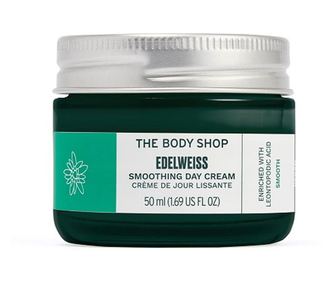 Vlažilna dnevna krema, The Body Shop, Edelweiss, Smoothing Day Cream, 50 ml