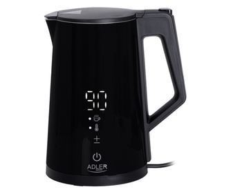 Електрическа кана Adler AD 1345, Дигитална, 40-100 C, 2200W, 1.7L, STRIX, Черен