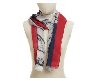 Fular pentru dama,PAMI, ED-0523-380-4, Rosu