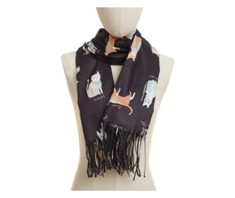 Fular pentru dama,PAMI, ED-0523-410-2, Negru