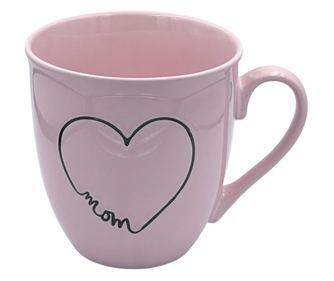 Cana Ceramica 550 ml, 11x12 cm, LOVE, PINK