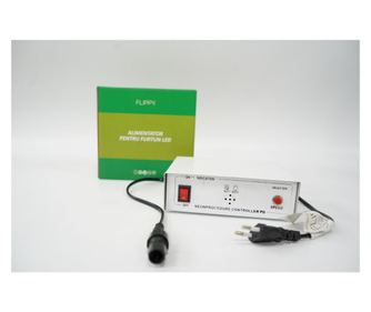Alimentator pentru futun luminos, rezista pana la 100m, eMazing, 8 jocuri de lumini, negru, pentru instalatia de Craciun tip tub