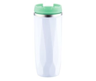 Cana termos cu pereti dubli inox Peterhoff, capacitate 400 ml, verde