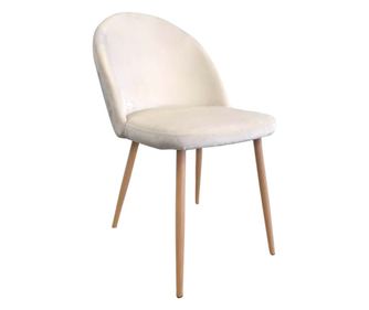 Set 4 scaune dining Tacy, catifea, bej