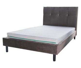 Pat tapitat Sani Relaxico Carre, 160 x 200 cm, Gri inchis