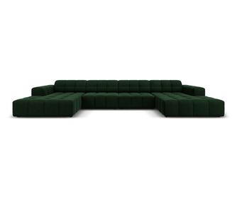 Sjedeća garnitura u obliku slova "U" Panoramic Velvet 6 sjedala