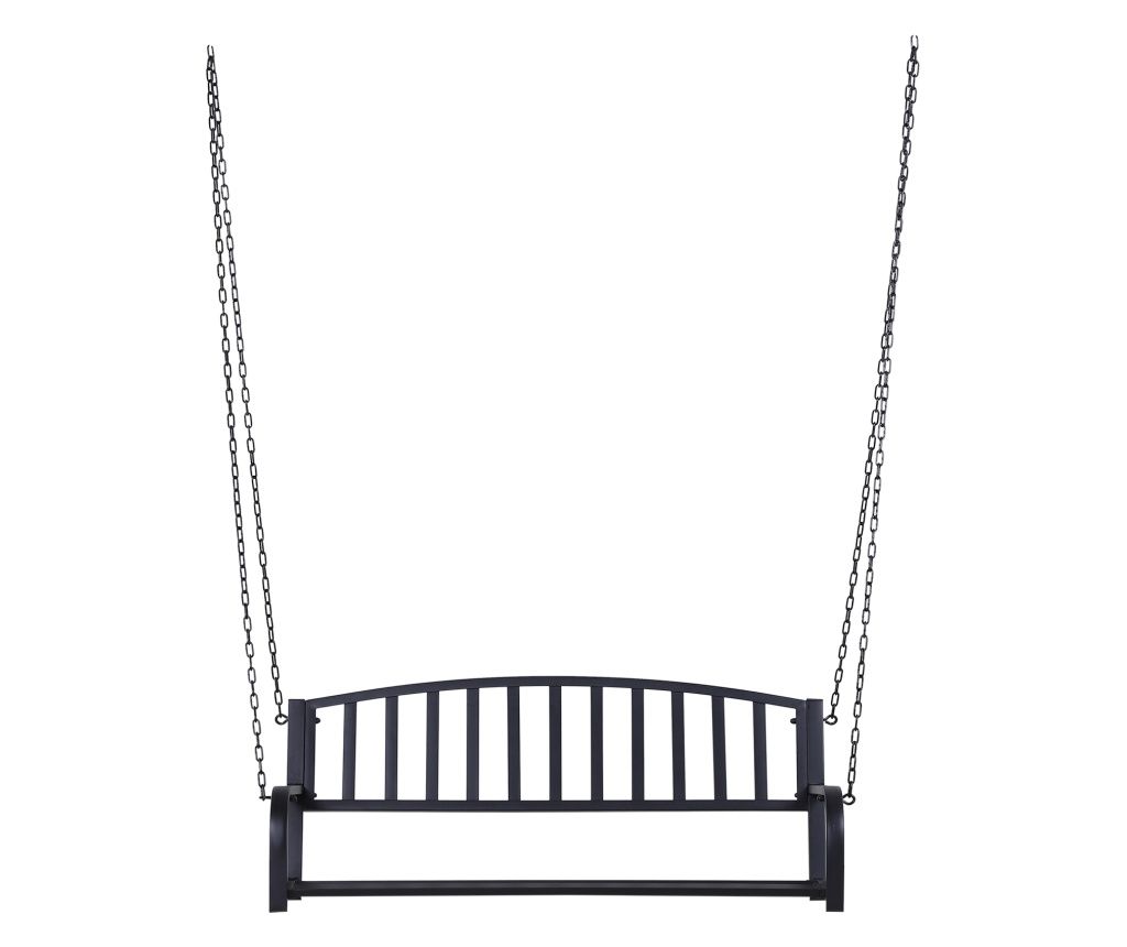 Balansoar Suspendat de Gradina din Metal Negru